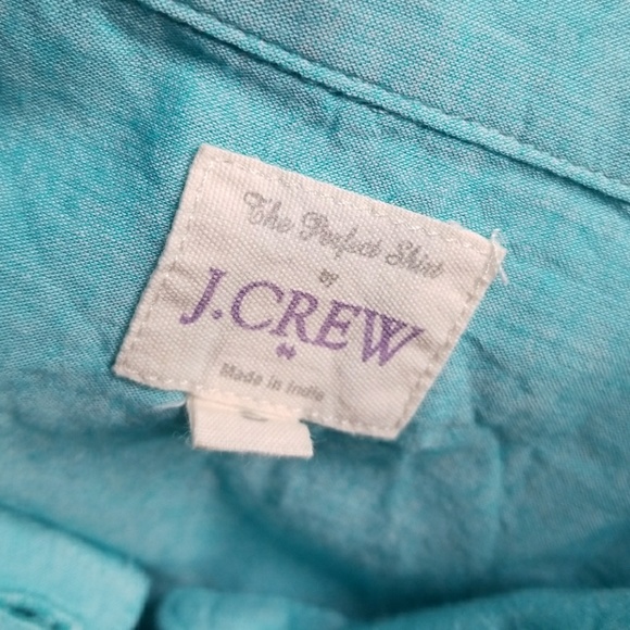 J. Crew Long Sleeves Light Blue Spring Button Down - Picture 5 of 6